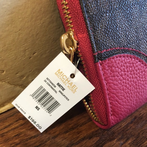 LAST 1 Michael Kors Lipstick Hattie Zip Wallet - Picture 8 of 8